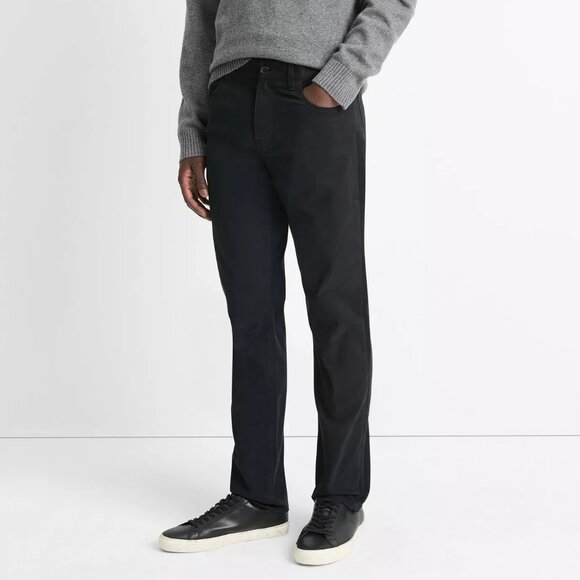 Vince Men's Corduroy Black Pants 36 - The Dylan Slim Fit 5-Pocket - Casual - Picture 1 of 10